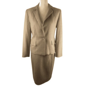 Barry Bricken Collection women's brown suit see details